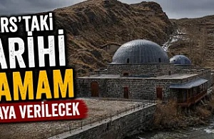 Kars’taki Tarihi Hamam Kiraya Verilecek