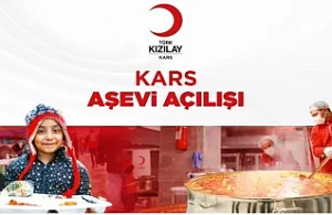 Kars’ta Kızılay Aşevi Kapılarını Açıyor