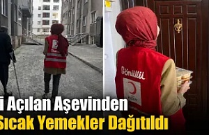 Yeni Açılan Aşevinden İlk Sıcak Yemekler Dağıtıldı