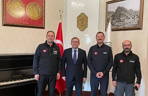 Vali Ziya Polat, AFAD Yöneticilerini Kabul Etti