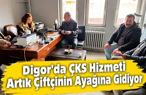Digor'da ÇKS Hizmeti Artık Çiftçinin Ayağına Gidiyor