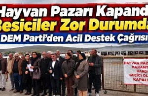 Hayvan Pazarı Kapandı, Besiciler Zor Durumda! DEM Parti’den Acil Destek Çağrısı