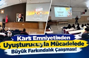 Kars Emniyetinden Uyuşturucuyla Mücadelede Büyük Farkındalık Çalışması! 474 Kişiye Eğitim Verildi