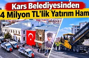 Kars Belediyesinden 124 Milyon TL’lik Yatırım Hamlesi!