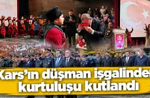 Kars'ın düşman işgalinden kurtuluşu kutlandı