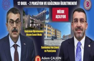 12 Okul, 2 Pansiyon ve Kağızman Öğretmenevi Açılıyor