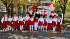 Minik öğrenciler "Cumhuriyet Bayramı"nı coşkuyla kutladı