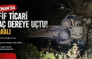 Kağızman’da Hafif Ticari Araç Dereye Uçtu: 3 Yaralı