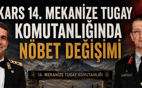 Kars 14. Mekanize Tugay Komutanlığında Nöbet Değişimi