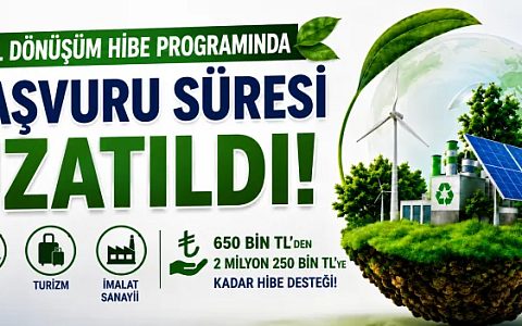 Yeşil Dönüşüm Hibe Programında Başvuru Süresi Uzatıldı