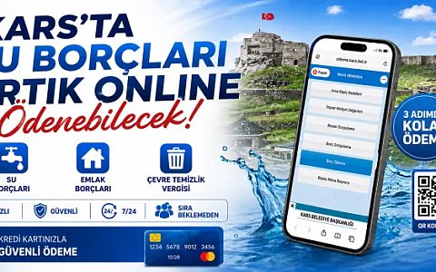 Kars’ta Su Borçları Artık Online Ödenebilecek
