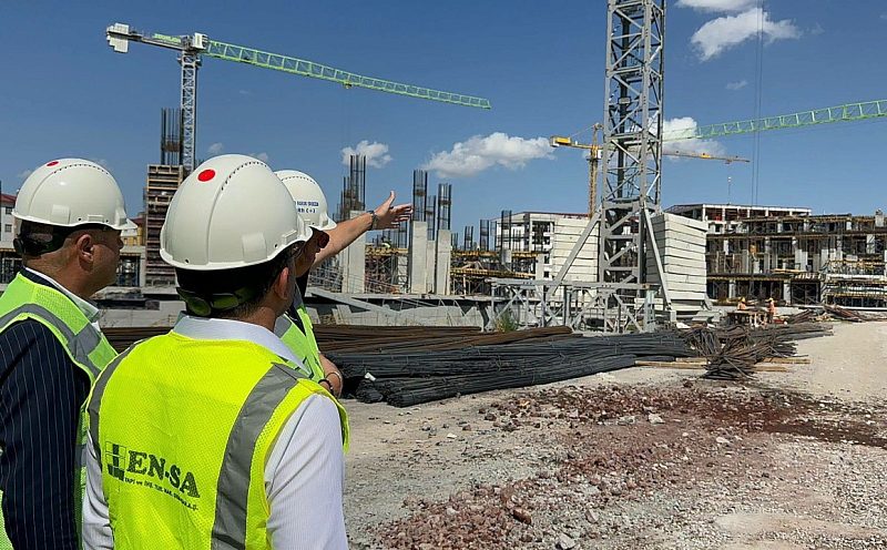 500 Yataklı Bölge Hastanesinde İnşaat Yüzde 65’e Ulaştı