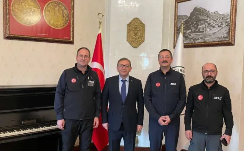 Vali Ziya Polat, AFAD Yöneticilerini Kabul Etti