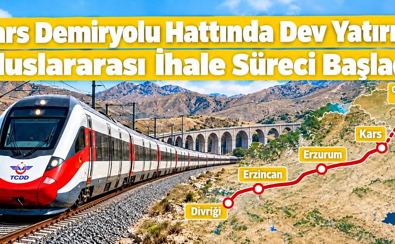 Kars Demiryolu Hattında Dev Yatırım! Uluslararası İhale Süreci Başladı