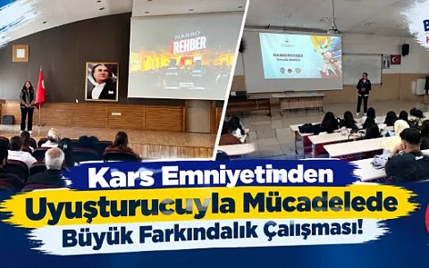 Kars Emniyetinden Uyuşturucuyla Mücadelede Büyük Farkındalık Çalışması! 474 Kişiye Eğitim Verildi