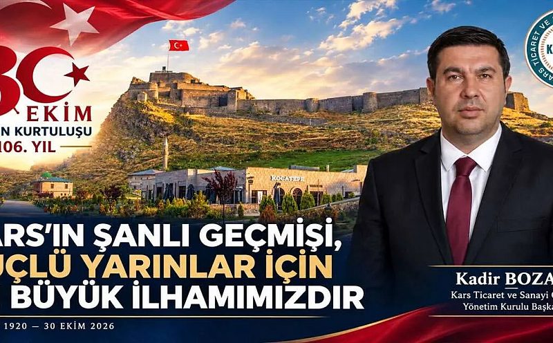 KATSO Başkanı Bozan, Kars’ın Kurtuluş Bayramı’nı Kutladı