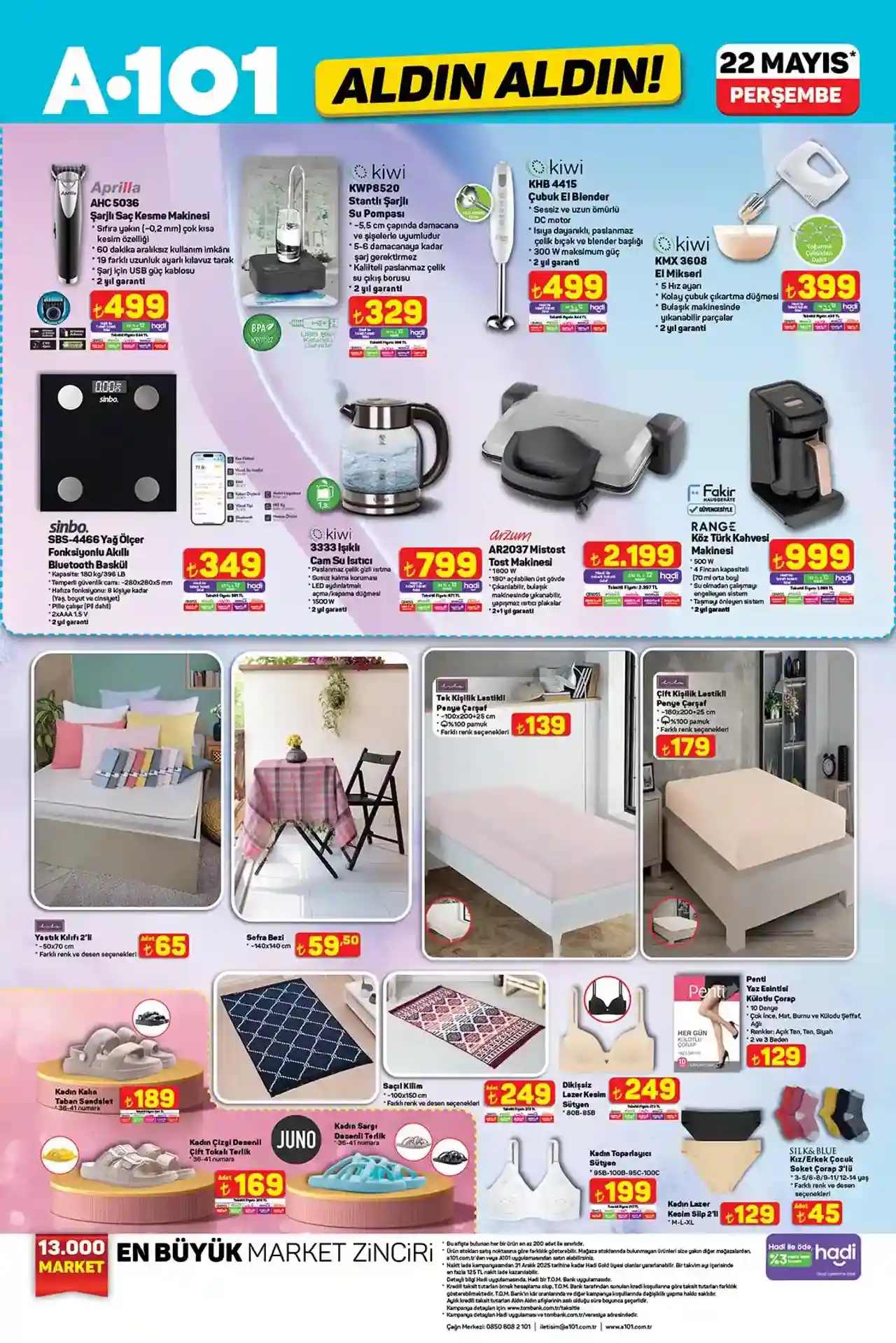 A101 katalog teknolojik ürünlerde bu hafta [22 Mayıs 2025]