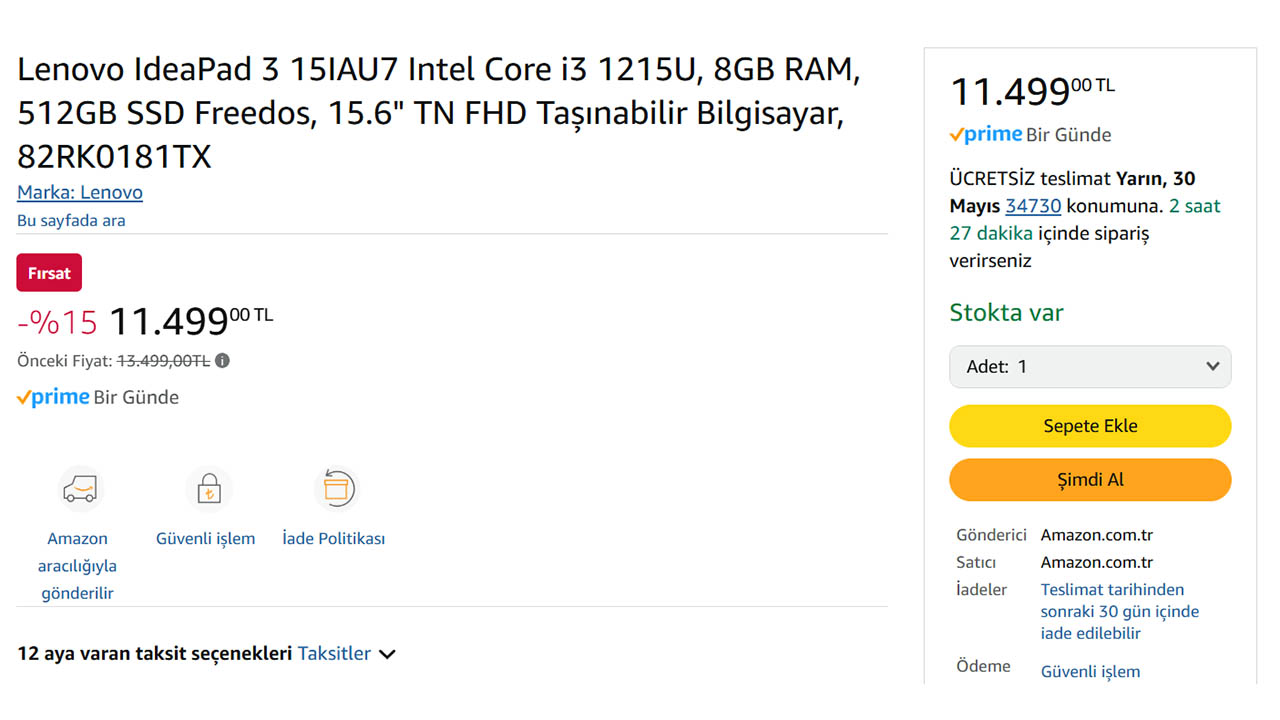 Lenovo IdeaPad Slim 3 fiyatı