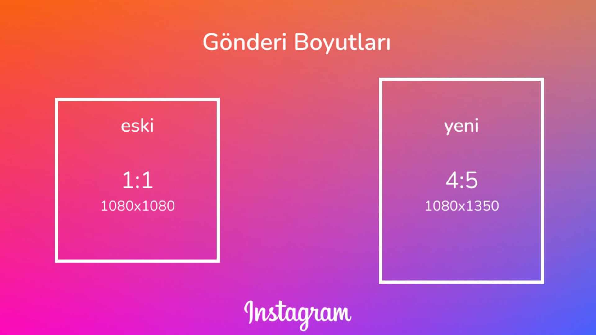 Instagram 3, 4 en boy oranı desteği