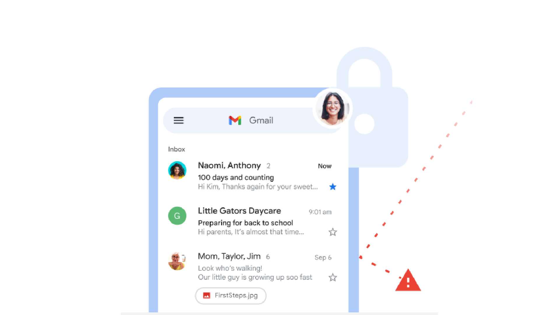 Gmail'de E-postalar