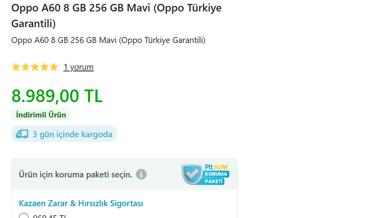 OPPO A60 fiyatı