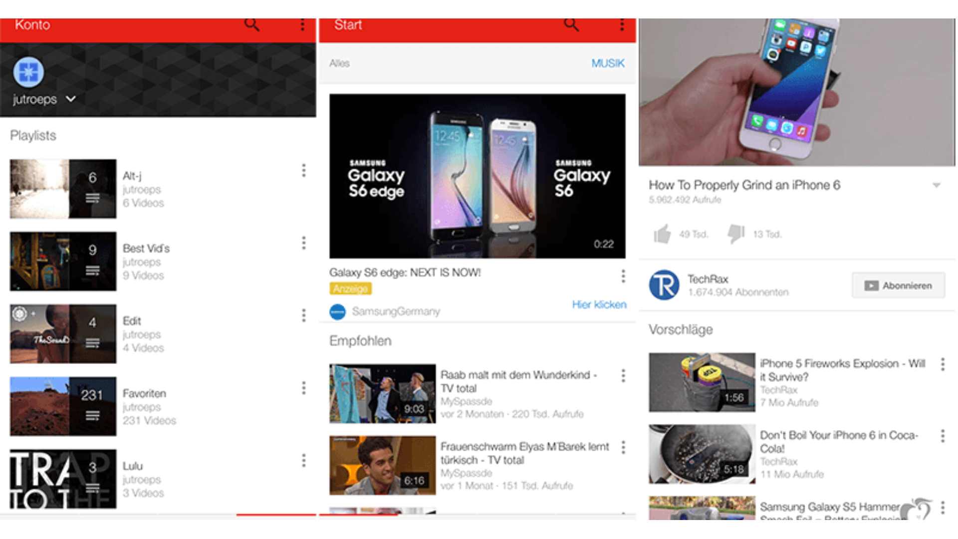 YouTube iOS uygulaması
