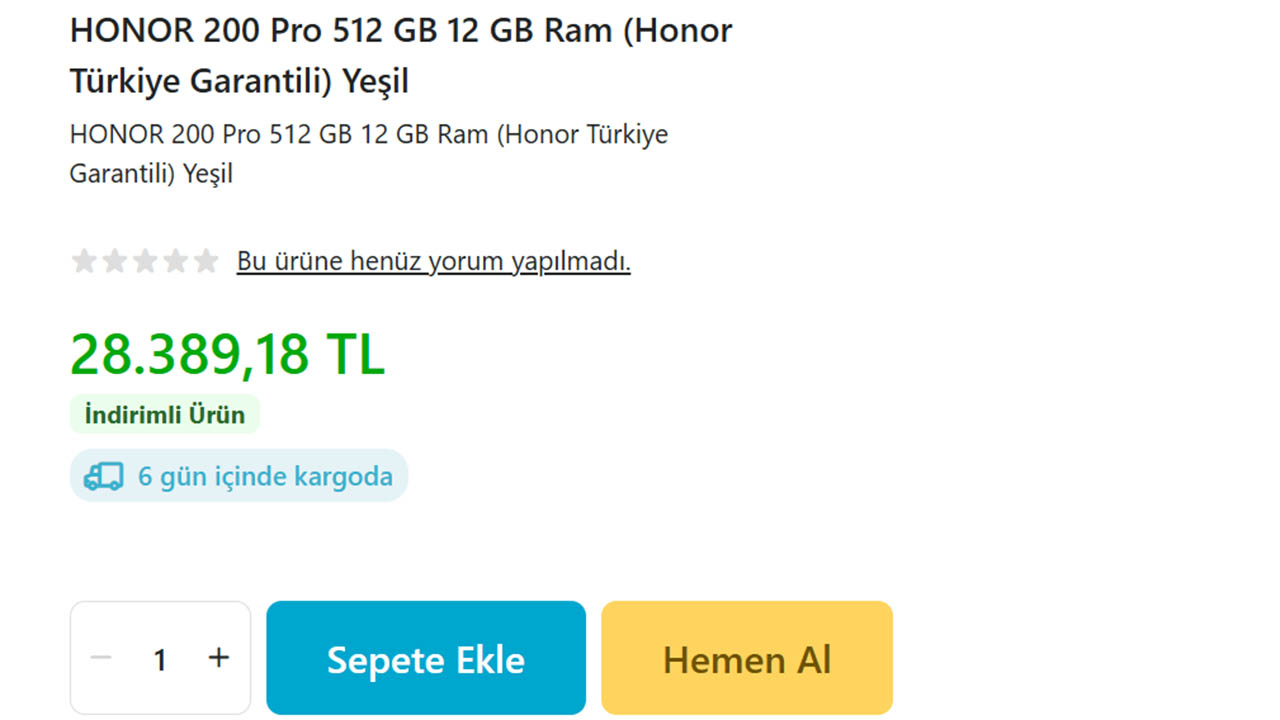 Honor 200 Pro fiyatı