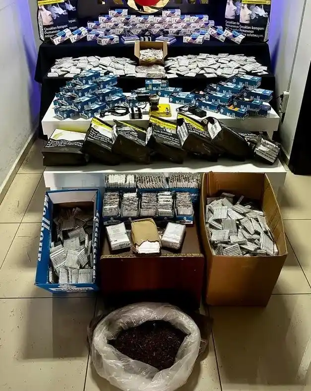 Alkol ve tütün kaçakçıları yakalandı