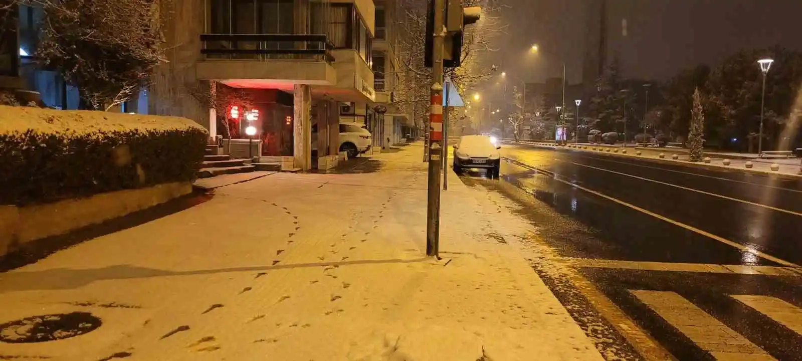 Ankara'da kar yağışı etkili oldu