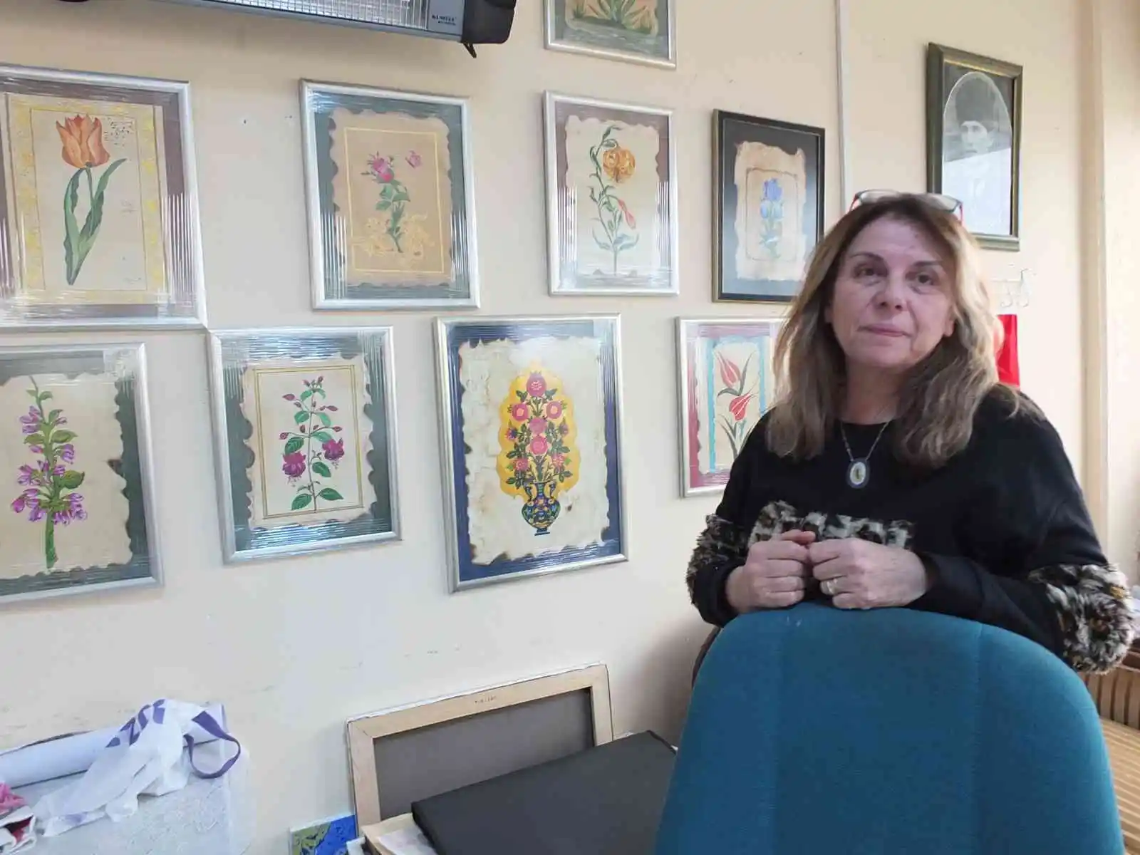 Balıkesir’de kursiyerlerin minyatürleri ilgi gördü