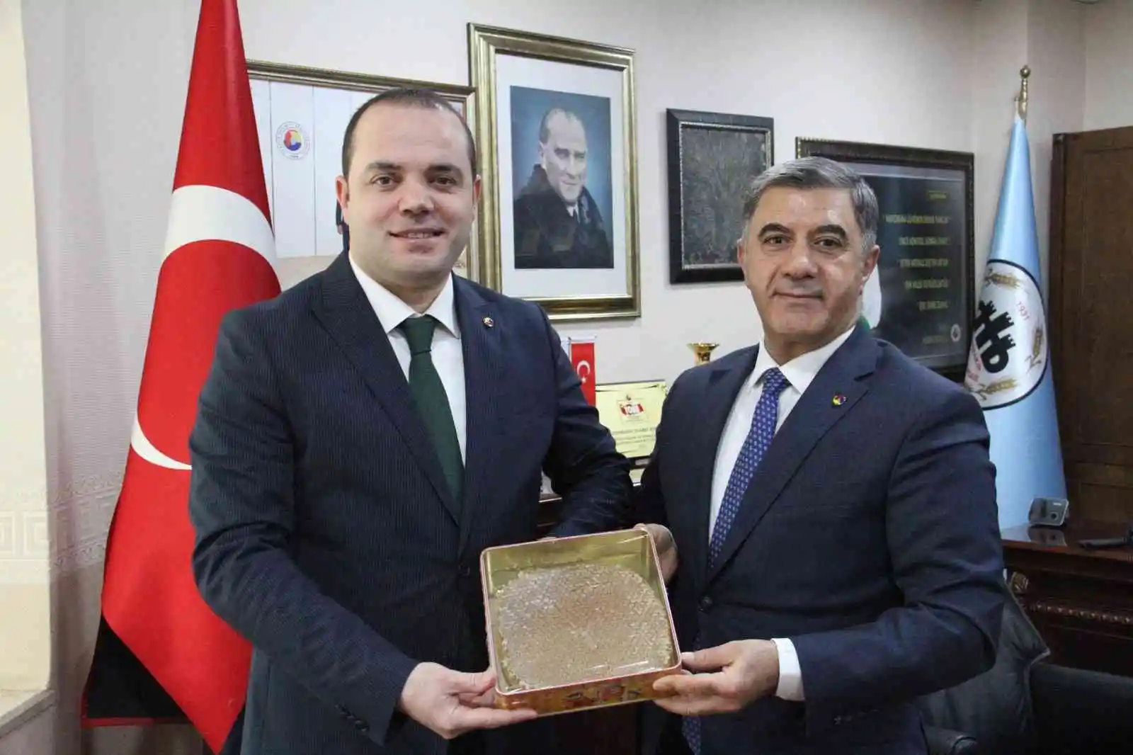 BİNTSO Başkanı Çintay, DTB heyeti ile bir araya geldi