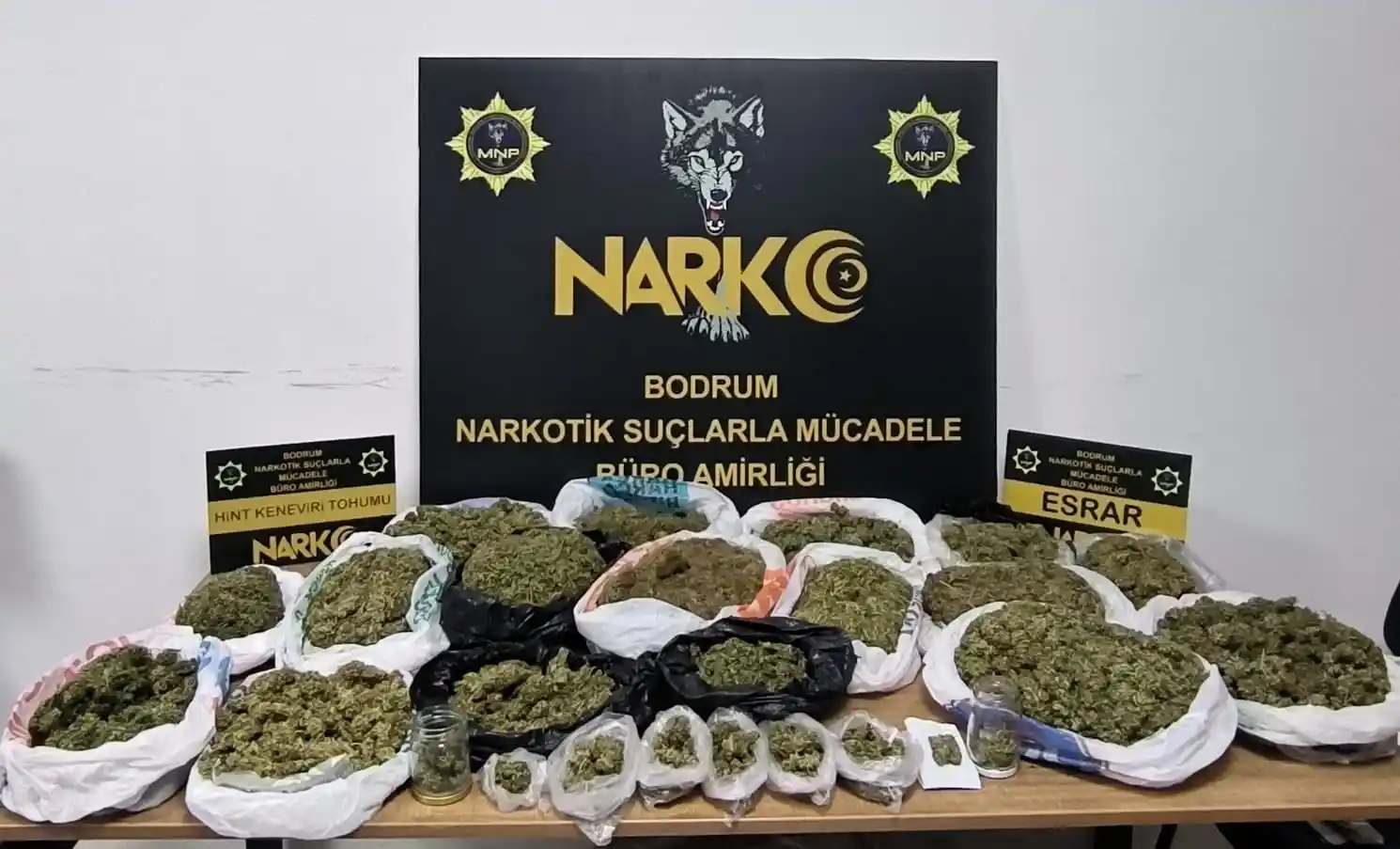 Bodrum’da 3 kilo esrar ele geçirildi