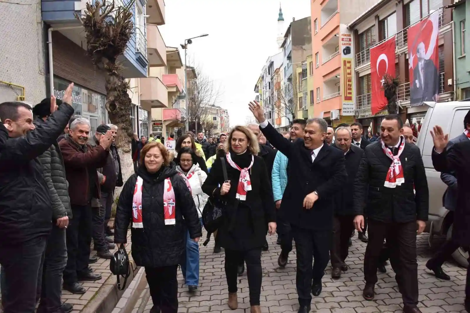 Çan'da deve güreşleri öncesi kortej yürüyüşü düzenlendi