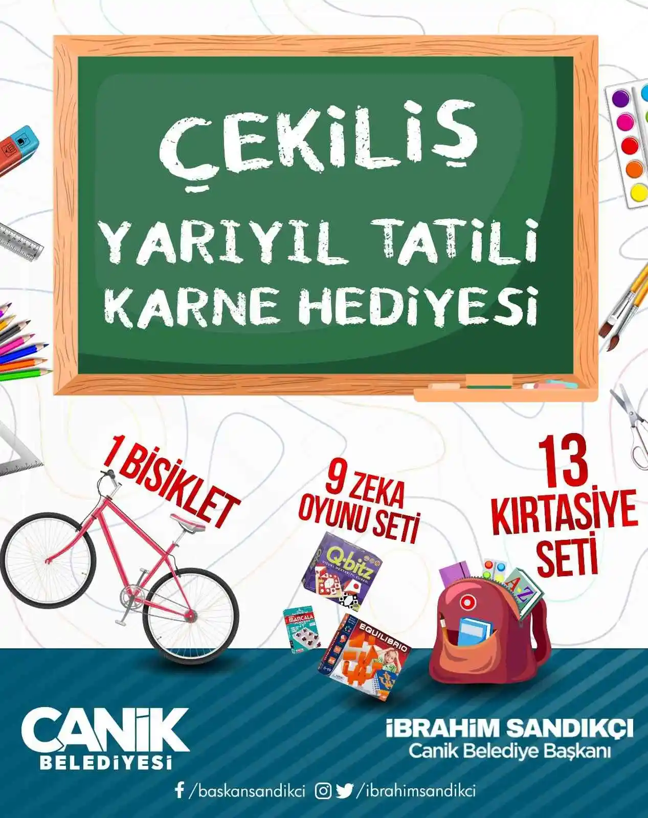 Canik’ten Türkiye geneli karne hediyesi
