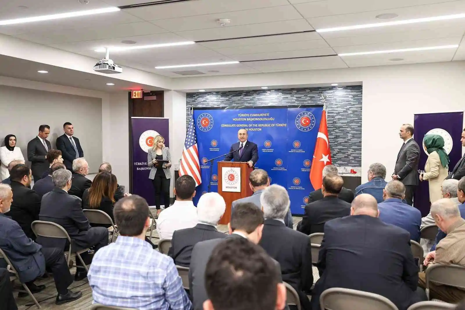 Dışişleri Bakanı Çavuşoğlu, Houston Başkonsolosluğu Yeni Kançılarya Ofisi açılış törenine katıldı