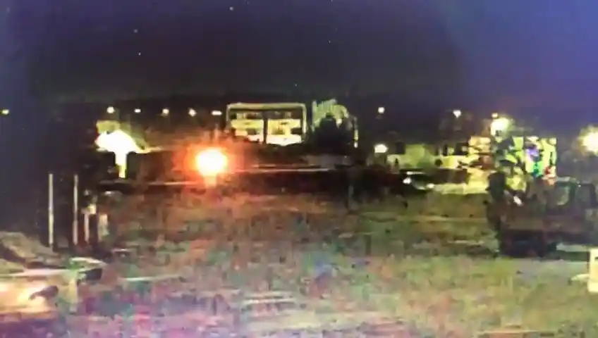 Elazığ'da trenin araca çarptığı kazanın görüntüleri ortaya çıktı
