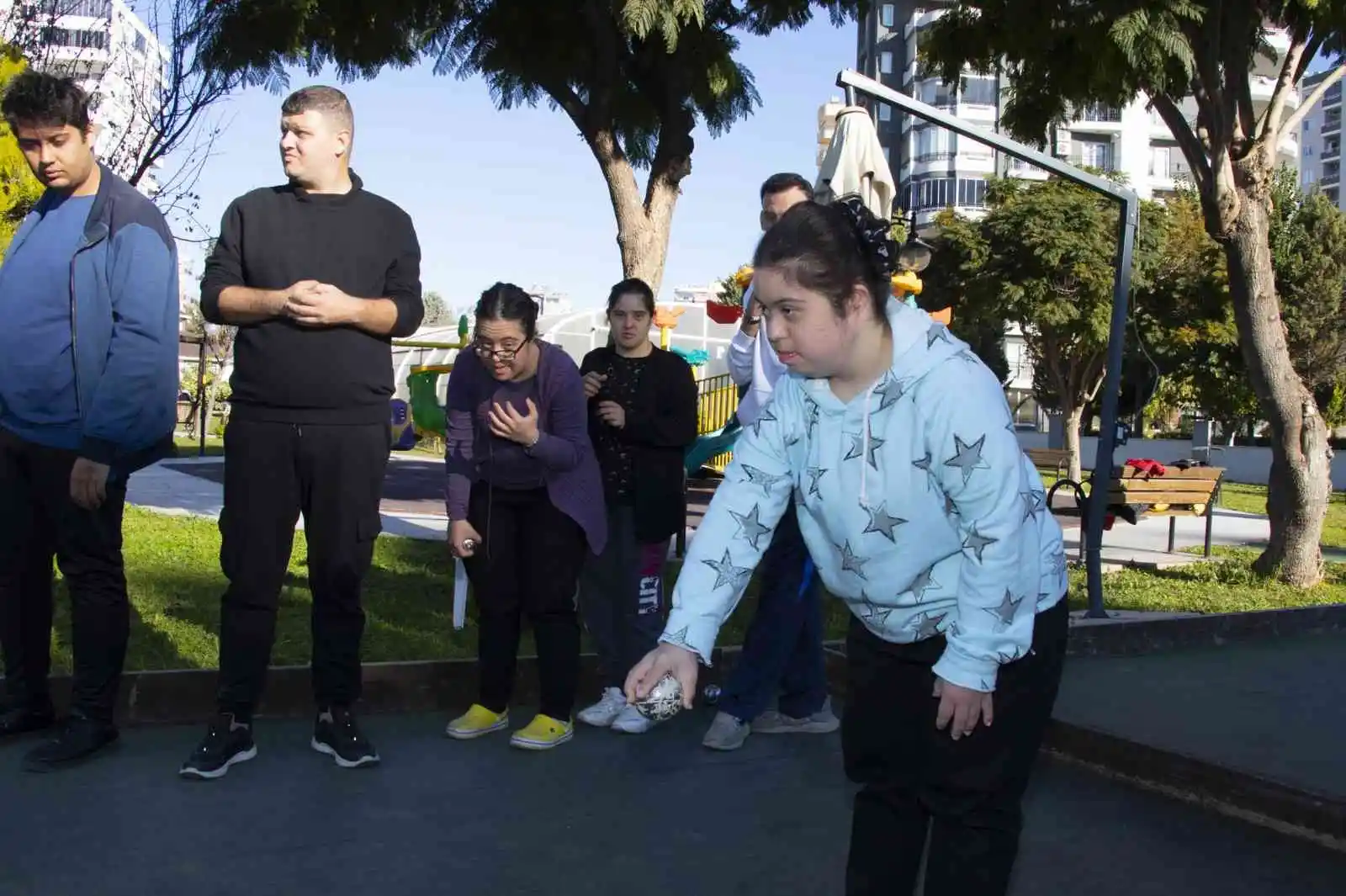 Engelsiz Yaşam Parkında ’Bocce’ dersleri başladı