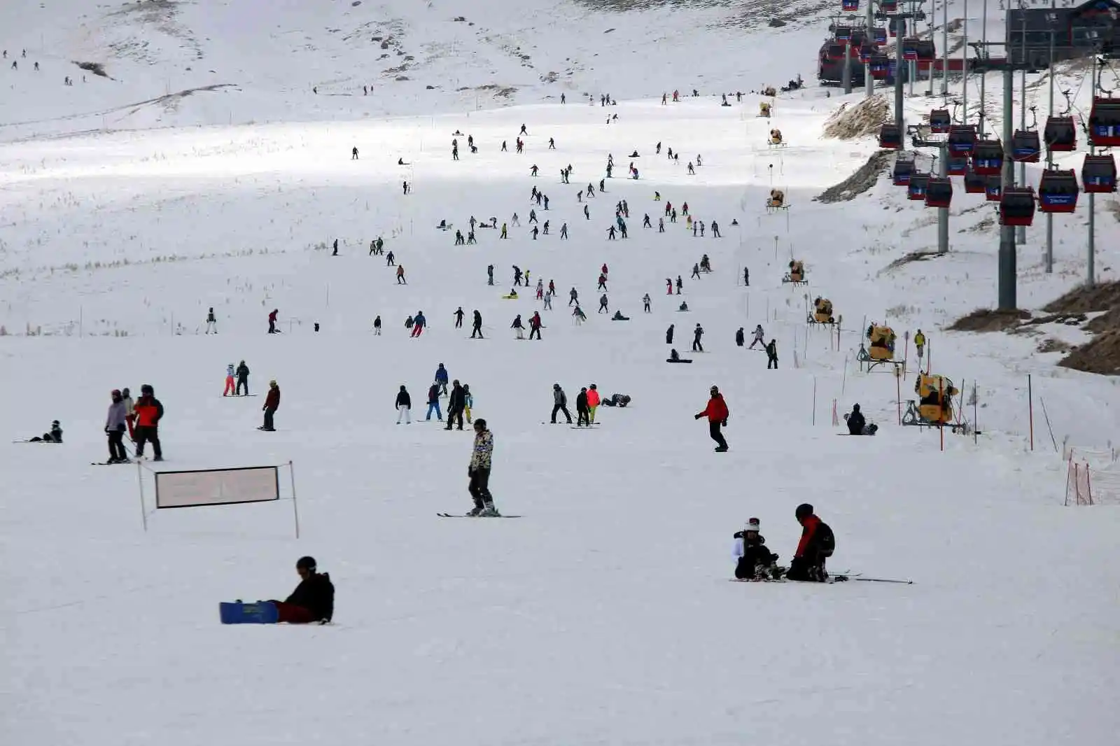 Erciyes’e turist akını