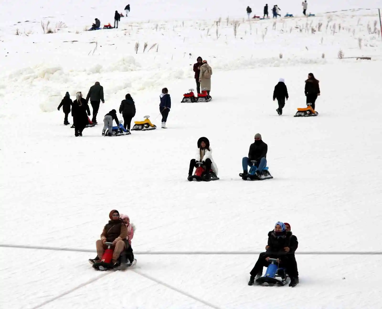 Erciyes’e turist akını