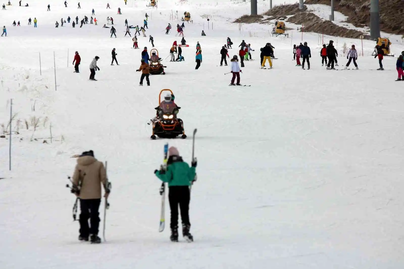 Erciyes’e turist akını