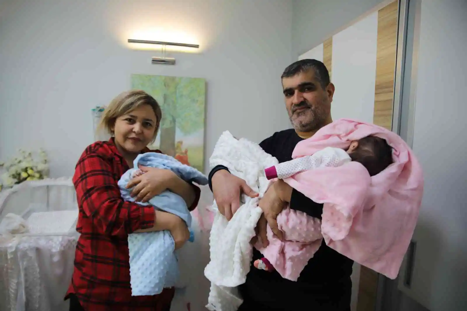 Gaziantep’te 18 yıllık özlem 3’üz bebekle son buldu