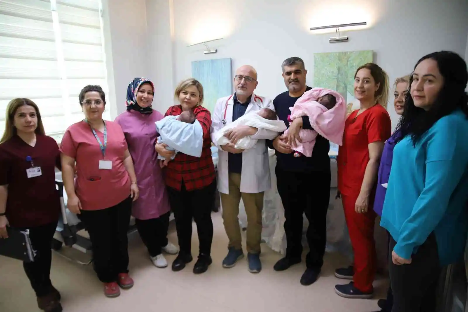 Gaziantep’te 18 yıllık özlem 3’üz bebekle son buldu