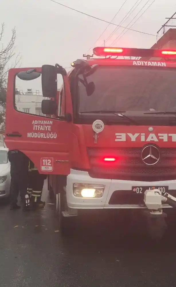 İkamette çıkan yangın hasara neden oldu