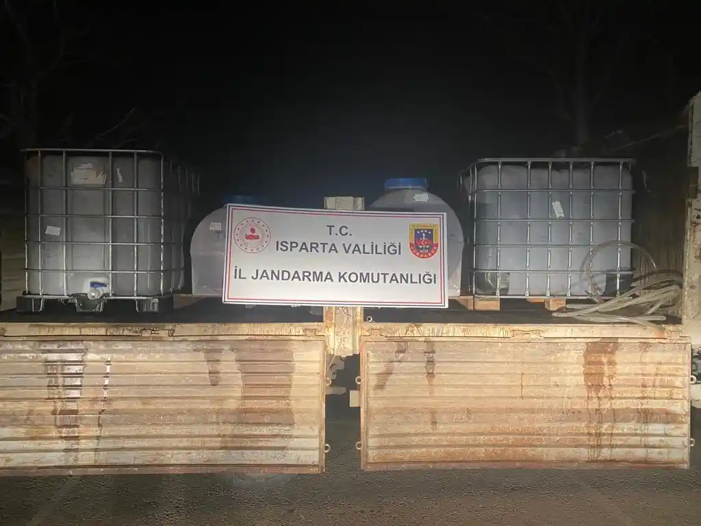 Isparta’da sahte alkol operasyonu