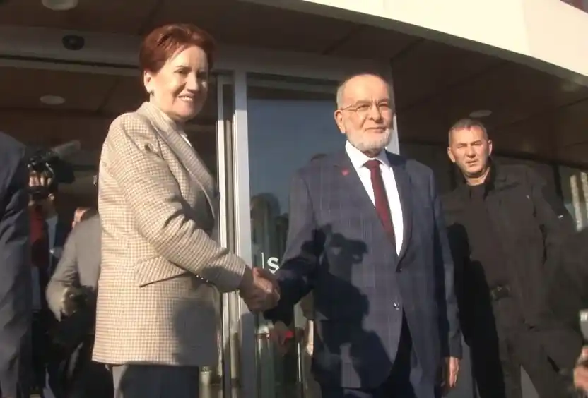 İYİ Parti lideri Akşener, Saadet Partisi Lideri Karamollaoğlu'nu ziyaret etti