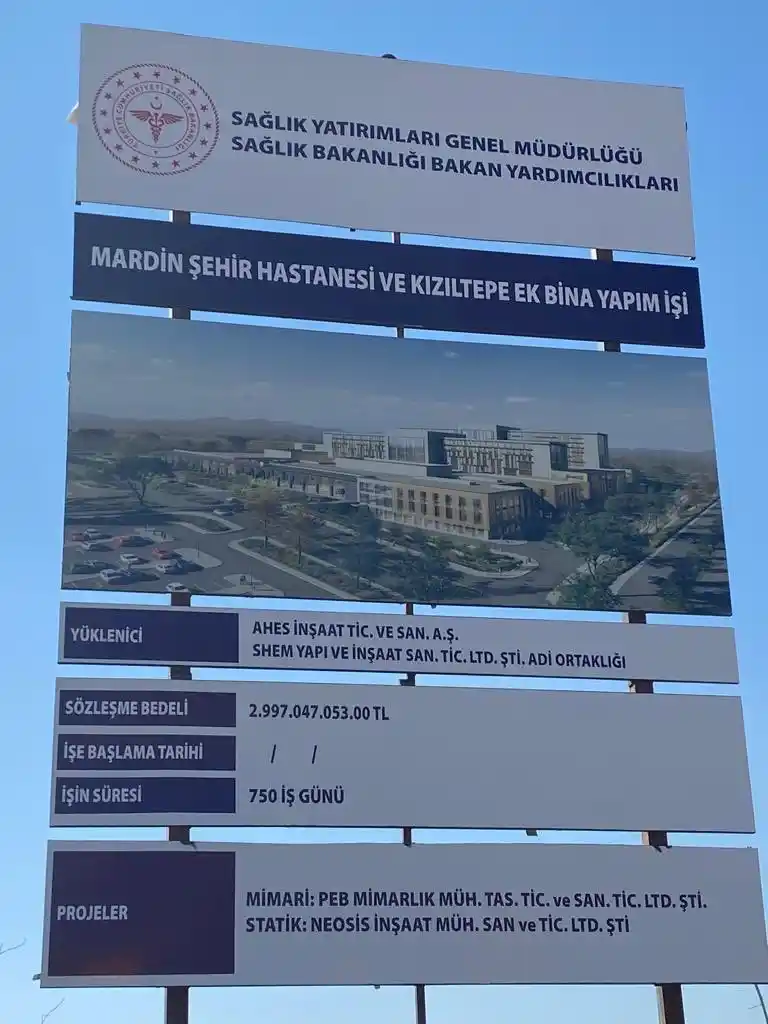 Mardin Şehir Hastanesinde çalışmalar başladı