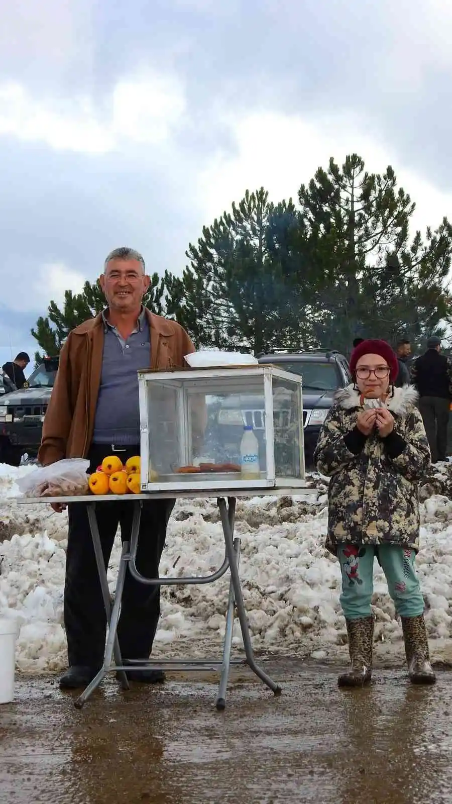 Muğlalı vatandaşların kar keyfi
