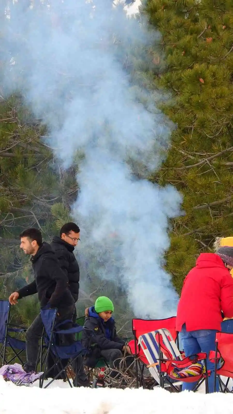 Muğlalı vatandaşların kar keyfi
