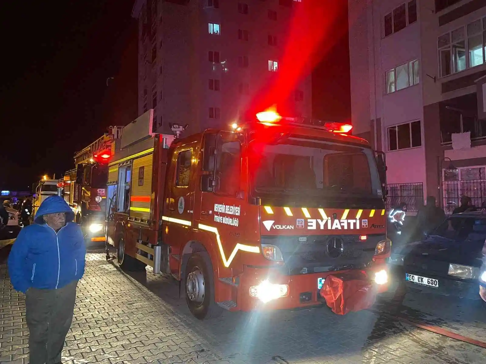 Nevşehir’de yangından 6 kişi zehirlendi

