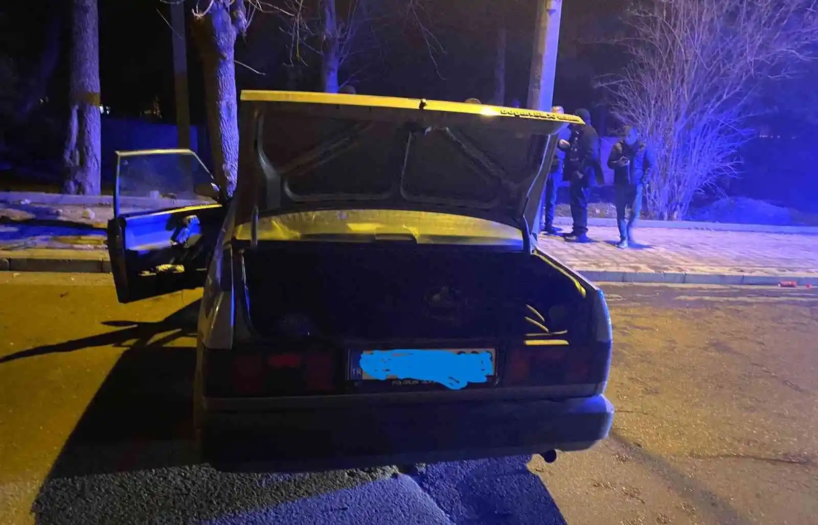 Otomobil ağaca çarptı: 2 yaralı